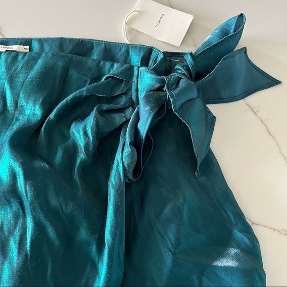 Tularosa Wrap Freida Skirt in Emerald Size Large - Picture 6 of 13